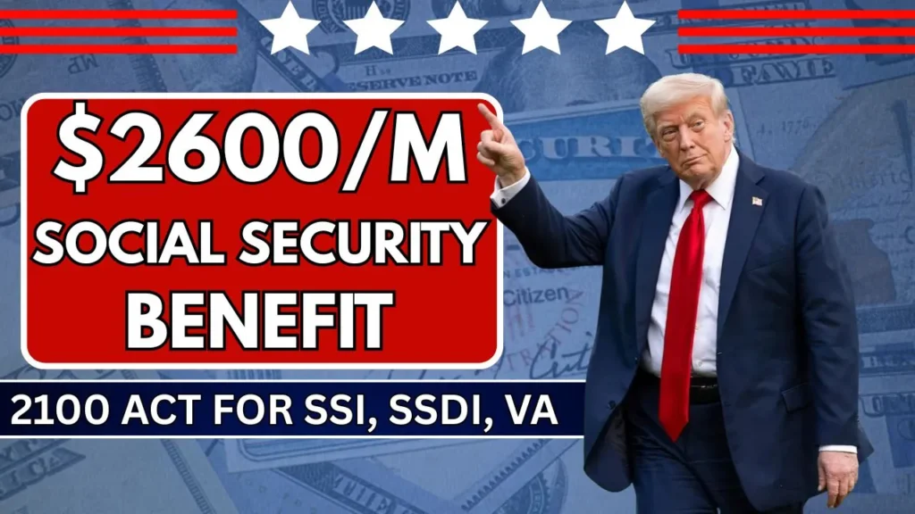 $2600/M Increase Social Security 2026